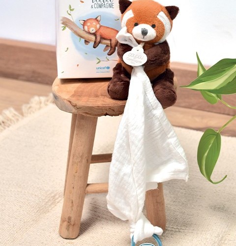 Doudou attache sucette peluche panda
17,90€